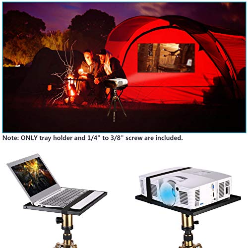 NEEWER Laptop Notebook Pallet Projector Tray Holder, 1/4" to 3/8" Screw - size: 34*24*1.3cm