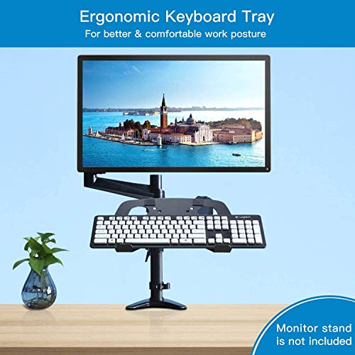 HUANUO Triple Monitor Mount&Laptop Tray