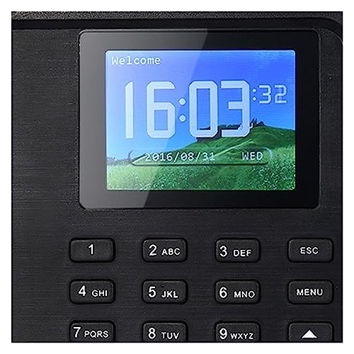 Time Clocks Biometric Fingerprint Time Attendance System Clock Recorder Employee Recognition Recording Device Electronic Machine,