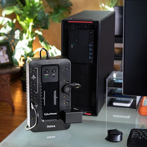 CyberPower EC750G Ecologic UPS Battery Backup and Surge Protector - style: 750VA