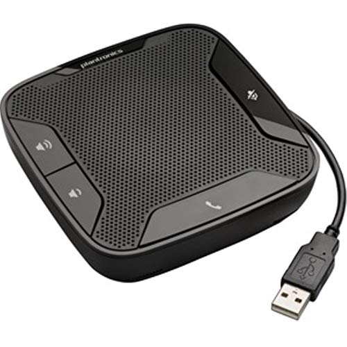 Plantronics Calisto 610-M Portable USB Speakerphone Optimized for Microsoft Lync, Skype and UC 201869-02,Black