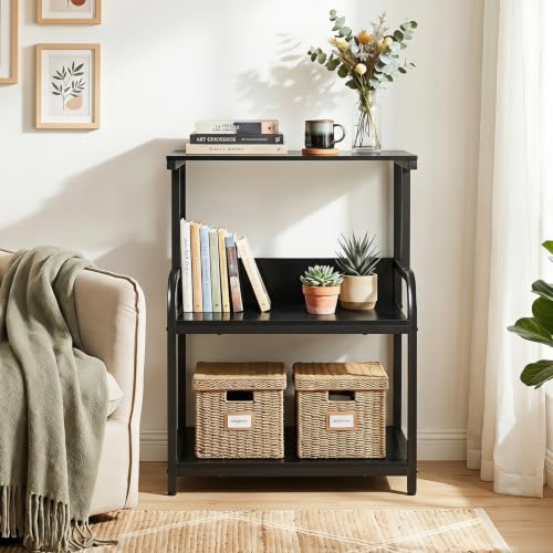 GIANTEX 21.5"x16"x32" Rolling Printer Stand with Adjustable Storage Shelf - color: Black, size: 21.5"x16"x32"