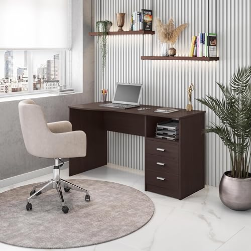 Techni Mobili 51 Inch Classic Computer Desk w/Drawers & Storage, Wenge - color: Brown