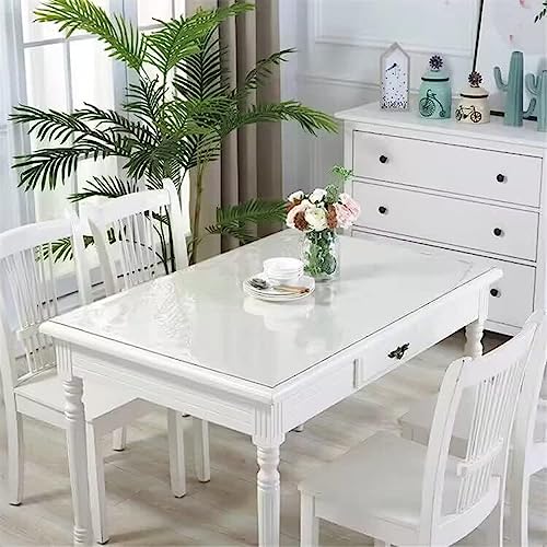 Royhom Clear Table Protector 16 x 48 Inch, 2mm Plastic Table Cover - color: Clear 2mm, size: 16" x 48" (Rectangular)