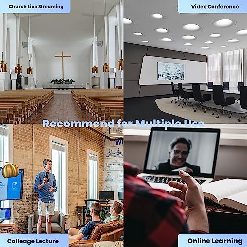 TONGVEO PTZ Camera HDMI/USB 10X Optical Zoom 60fps 1080P Video Conference Camera for Church Worship Live Streaming Meeting Online Learn with Zoom YouTube OBS and More - color: black