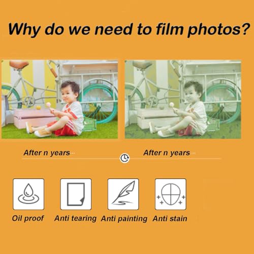 INTBUYING BOPP 656FT x 17.3IN Glossy Thermal Roll Laminating Film for A2 Laminating Machine Hot Roll Laminating Film Compatible Paper PVC PET Film Aluminum Sheet