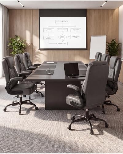 COMHOMA Mid-Back Office Chair, Ergonomic PU Desk Chair with Flip up Arms, Small Computer Gaming with Comfy Lumbar Support,Rocking Function,Sturdy Metal Base, Grey - color: Grey