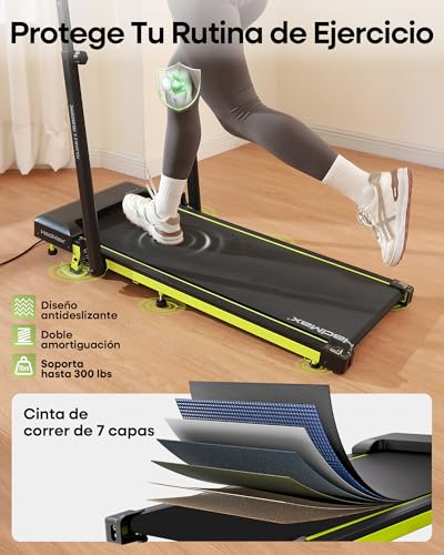 Walking Pad Treadmill with Incline and Height Adjustable Handle Bar | Small Foldable Treadmills for Home,3.0HP Under Desk Walking Pad,300lbs Capacity,Compact Quiet for Apartment Office