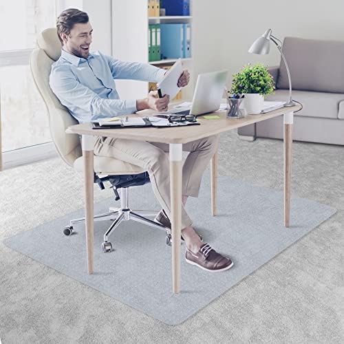 ZenStyle Office Chair Mat for Low Pile Carpet with Lip, Heavy Duty Floor Mats PVC Carpet Protector for Home Office (1)