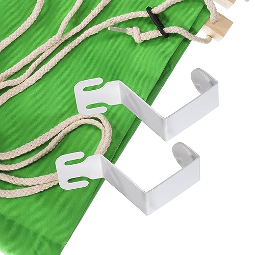 PATIKIL Foot Hammock Under Desk, Adjustable Foot Rest Sling with Hooks Portable Desk Footrest for Airplane Travel Home Office, Green Style 1 - color: Green