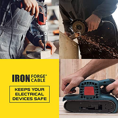 Iron Forge Cable 24 Outlet Metal Surge Protector Power Strip, 9 Ft | 24 Grounded Outlets, Metal Housing - For Home, Office & Workshop - style: 24 outlet