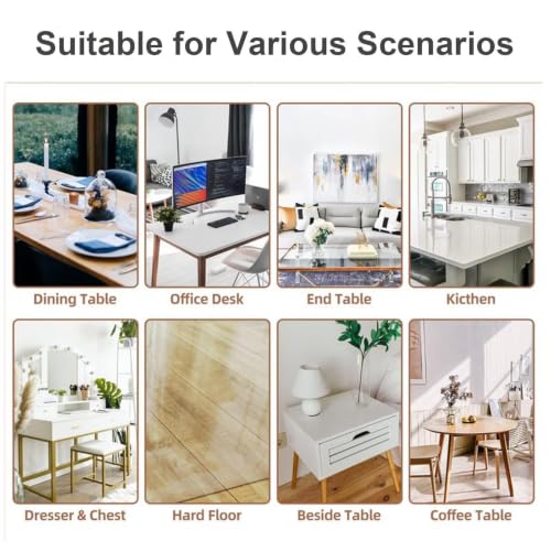 Table Protector for Dining Room Table Oil Proof Coffee Table Protector for Desk Floor Table,32×54in - size: 32×54in