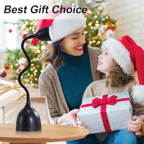 EJIAXIN Desk Lamp for Home Office, LED Reading Light, Black - color: Black