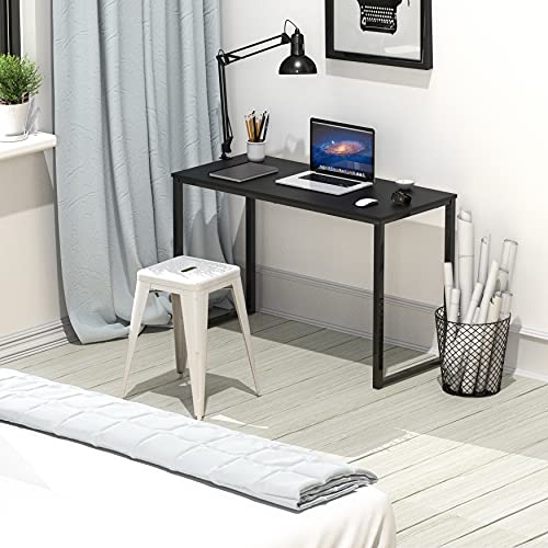 SHW Mission 32-Inch Home Office Computer Desk, Black - color: Black, size: 32-Inch