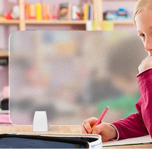 Acrylic Free Standing Privacy Screen, for Desk Or Business - Reduce Noise and Visual Distractions - Easy to Clean/Easy to Store - Sound Absorbing Proof - size: 30X120CM