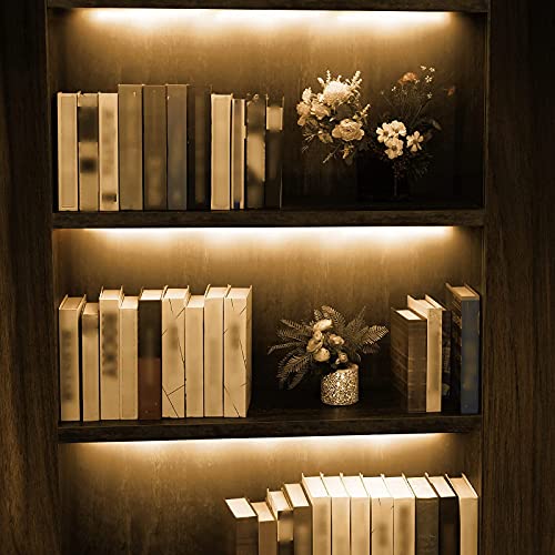 Under Cabinet LED Lighting Kit for Kitchen Cabinet Counters Shelf Closet. 6 PCS 12 Inches Light Strip with Adapter Switch Dimmer Extension Cable. Plug in. Dimmable. 1500 Lumen. Warm White 2700K - color: Warm White 2700K