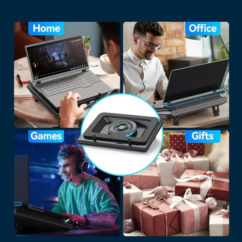 llano Gaming Laptop Cooler, V12 Laptop Cooling Pad Stand