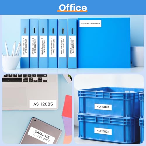 12 Rolls 4800 Labels Compatible with Brother DK-1201 Die-Cut Address Labels - size: 1.1" X 3.5”
