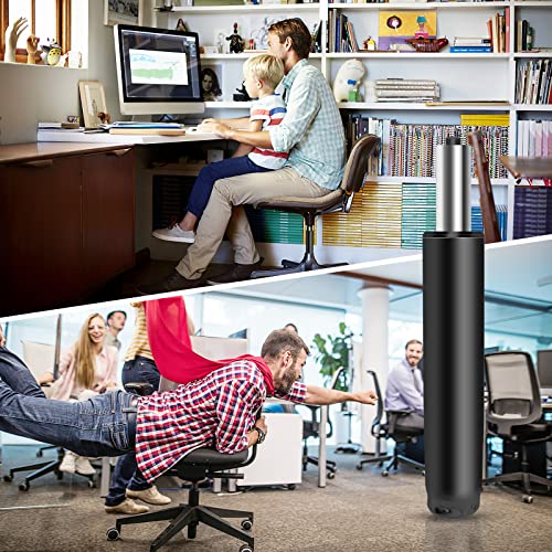 Omyoffice 5.5” Office Chair Gas Lift Cylinder Replacement, Class 4 Piston | Heavy-Duty 1000 lbs, Hydraulic Pneumatic Gas Lift, Universal Fit Most Executive Gaming Desk Chairs, Black - color: Premium Black