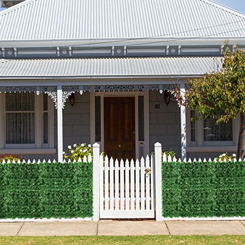 Artifical Ivy Privacy Fence Screen, 47.2x157.5in(51sqft) Faux Ivy Vine Leaf | Artificial Hedges Greenery Backdrop Wall for Balcony Indoor Outdoor Garden Fence Decor - size: 47.2x157.5(51sqft)