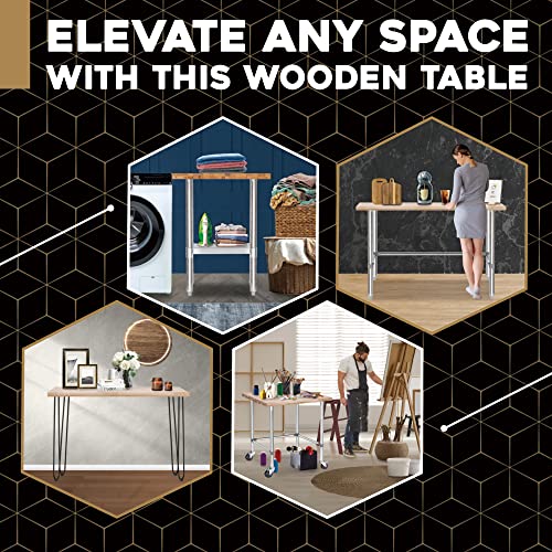DuraSteel 24x72 Butcher Block Countertop - Maple Solid Wood Workbench for Kitchen, Restaurant, Cabinet, Desk Top, Wood Board, Large Counter Cutting Island Long, Bakery Worktable Dough - Table Top Only - size: 24 x 72 x 1.5 Inches