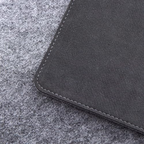 Premium Felt Desk Mat | Large 15.75" x 36" | Multifunctional Desk Pad for Home Office | Mid Gray - color: Mid Gray, size: 15.75" x 36"