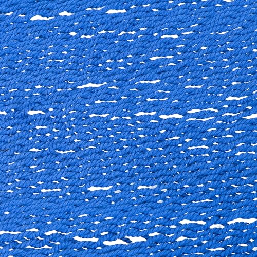 Sunnydaze 75" x 55" Bed, Heavy-Duty Double Rope Hammock for Outside, Blue - color: Blue