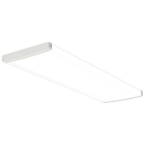 Lithonia Lighting 4' Wraparound LED Shop Light, Adj Brightness, 3-in-1 CCT - size: Wide, style: Flat