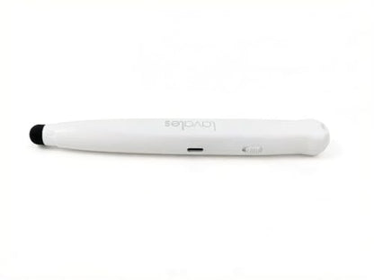 2-in-1 Presentation Clicker & Stylus Pen, 7-Function Wireless Presenter with Digital Highlighter, Virtual Pointer & Air Mouse, Rechargeable PowerPoint Remote for Mac, Windows, iPad, White