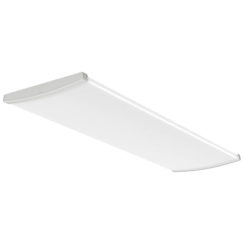 Lithonia Lighting 4' Wraparound LED Shop Light, Adj Brightness, 3-in-1 CCT - size: Wide, style: Curved