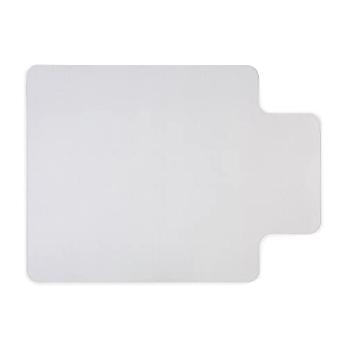 Staples Office Chair Mat, Clear, Hard Floors, 48x36 Inch, Textured | Extended under-desk coverage with smooth glide on hard flooring surfaces. - size: 36" x 48", style: Hard Floor