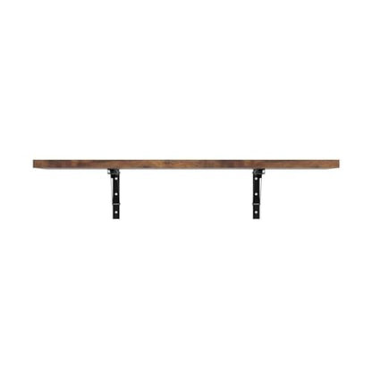 Wall Mounted Desk, Murphy Desk, Wall Mounted Folding Table, 48x16 Brown | Houseables Laundry Folding Table, Fold Down Work Bench, Foldable Station, Floating Bar, Hanging, Dining, Kitchen, Clothes - color: Brown