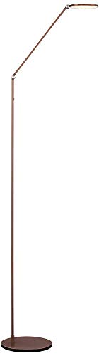 Magnum Adjustable Height French Bronze Task LED 61" Tall Floor Lamp | Modern Minimalist Style Bright Lighting Dimmer Switch for Living Room Reading House Bedroom Home Office