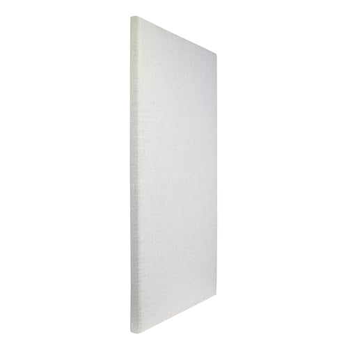 ATS Acoustics Sound Absorbing Acoustic Panel 24" x 48" x 2" Beveled Edge (Ivory) - color: Ivory