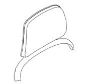 Steelcase Series 1 Headrest ONLY, Graphite Frame with 3D Microknit Fabric (Honey) - color: Honey, size: Graphite Frame