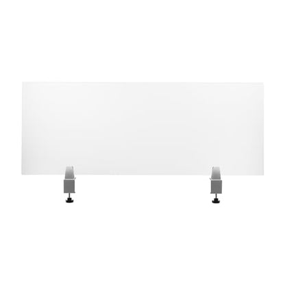 Desk Divider 47" x 18" Desk Privacy Panel, Acrylic Clear Office Partitions Frosted Panel, 3-Fold Privacy Screens, Waterproof Easy Clean Privacy Shields for Office Classroom Student - size: 47" x 18" x 2"