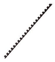 Fellowes A4 6 mm Plastic Binding Combs for Comb Binding Machine, Binds 2 to 20 Pages, Black, Pack of 26 - color: Black, size: 6mm