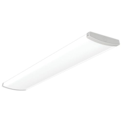 Lithonia Lighting 4' Wraparound LED Shop Light, Adj Brightness, 3-in-1 CCT - size: Medium, style: Curved