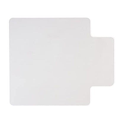 Staples Office Chair Mat, Clear Floor Mats with Lip, Hard Floors, Textured Underside, Extended Under-Desk Coverage, 53 x 45 Inch, Smooth Glide - size: 45" x 53", style: Hard Floor