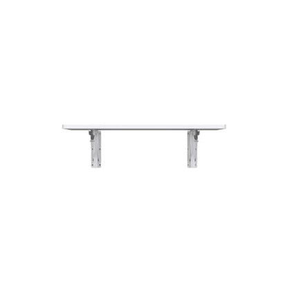 Yescom Wall Mounted Floating Folding Desk Wooden PC Dining Drop Leaf Table - color: White