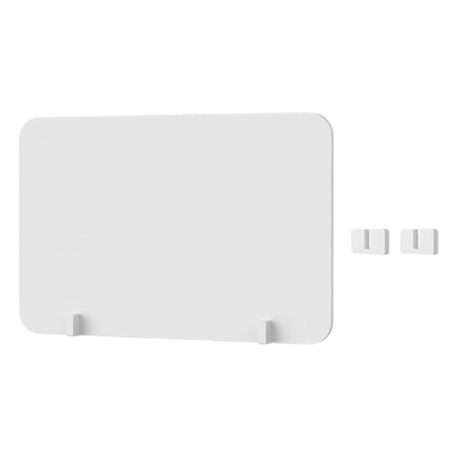 Divider Panel Acrylic Desk partition Privacy Panel clamp on Desk partition PVC Sneeze Guard Suitable for Office Restaurant Education, 40x60cm - size: 40x60cm