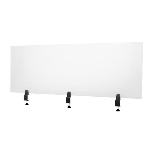 Desk Divider for Students,Modern Frosted Acrylic Clamp-on Desk Partition Desk Privacy Panels,Acrylic Cubicle Desk Dividers,Office Partitions (60x22x2in) - size: 60x22x2in