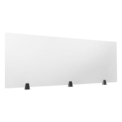 Desk Divider for Students,Modern Frosted Acrylic Clamp-on Desk Partition Desk Privacy Panels,Acrylic Cubicle Desk Dividers,Office Partitions (60x22x2in) - size: 60x22x2in