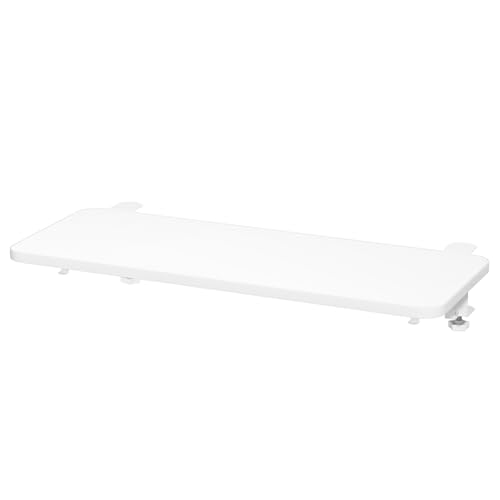 Keyboard Tray Under Desk Ergonomic Keyboard Holder with Adjustable C Clamp 25x9 Inches C Clamp Mount 90 Degree Folding Mouse Computer Keyboard Platform Tray White