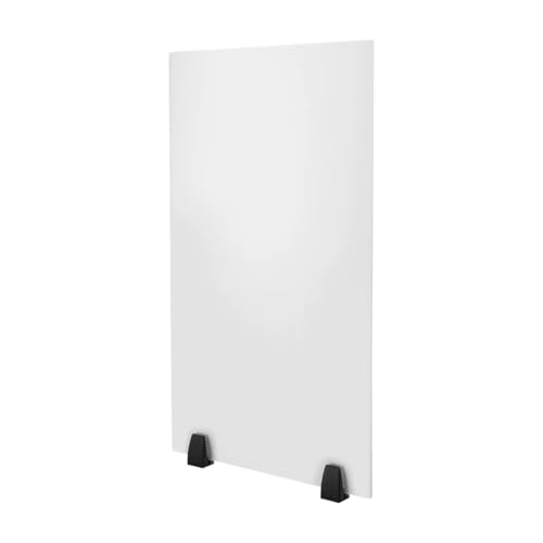 Freestanding Desktop Divider 2 Pack Desk Privacy Panels,Modern Dual Frosted Plexiglass Clamp-on,Cubicle Dividers(30 x 18) - size: 30 x 18
