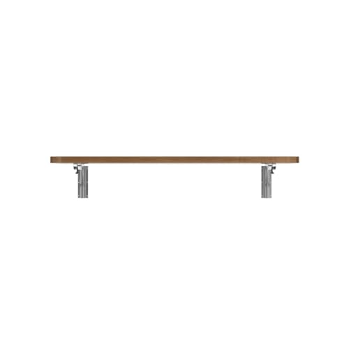 Pmnianhua 31'' Wall Mounted Drop Leaf Table, Folding Table, Fold Down Wall Desk, Floating Desk for Home Office, Small Space (Walnut) - color: Walnut