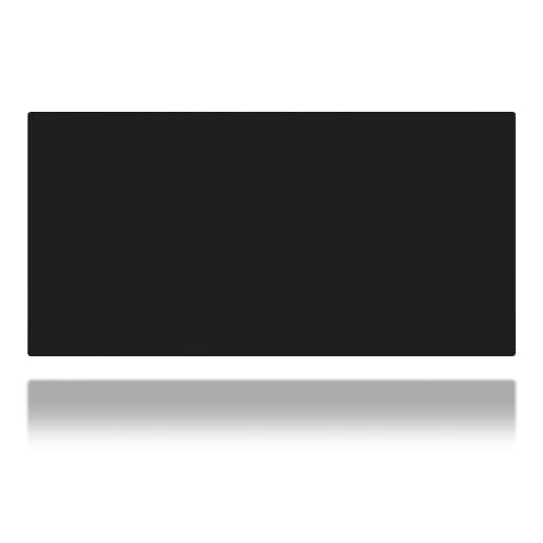 Mammoth Size Custom Professional Gaming Desk Mouse Pad - Anti Slip Rubber Base - Stitched Edges - Large Desk Mat - 72" x 36" x 0.16" (Mammoth, All Black/No Logo) - color: All Black, size: 36" x 72"