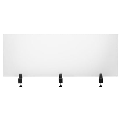60'' × 22” Desk Divider Privacy Panel, Frosted Acrylic Table Top Sneeze Guard, Acoustic Wall Partition, Desktop Privacy Panel for Office Reduce Noise and Visual Distractions - size: 60'' × 22”
