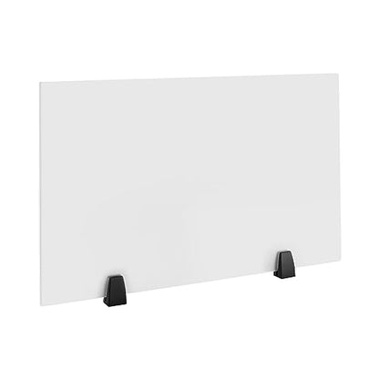 Desk Divider,2 PCS Desk Privacy Panel and Privacy Shields Frosted Acrylic Clamp-on Desk Partition for Office,School,Reception,30" x 18" - size: 30 x 18 in