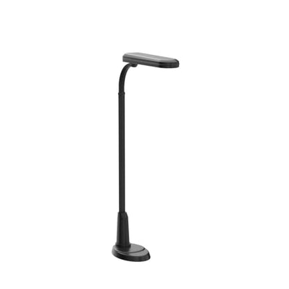 OttLite 24-Watt Floor Lamp with Weighted Base and Adjustable Neck, Black